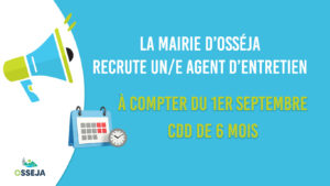 OFFRE AGENT D&rsquo;ENTRETIEN